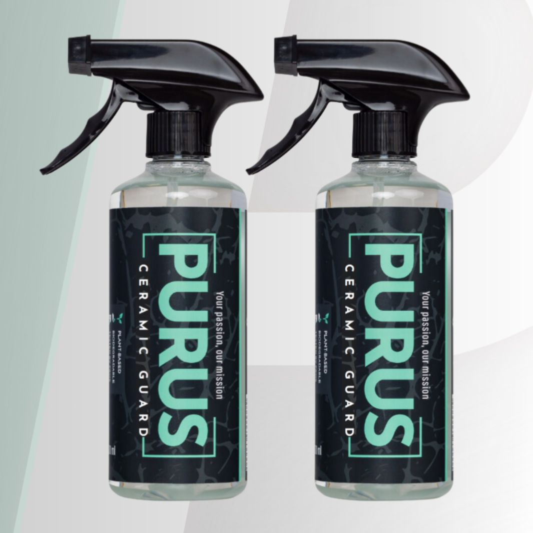 twee sprayflessen Purus Ceramic Guard 500ML voor langdurige bescherming en glans van voertuigen