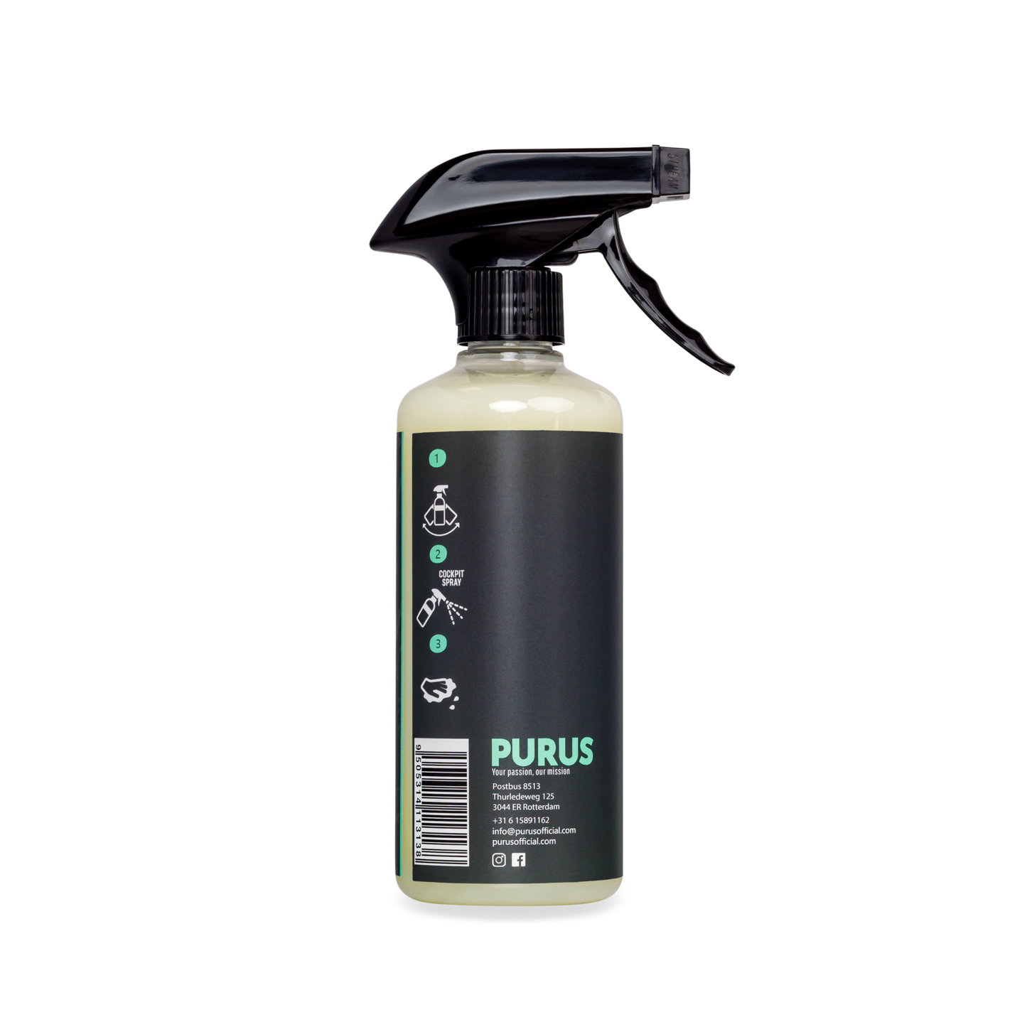 Cockpit Spray 500ml veilig voor alle materialen met frisse geur en zonder strepen of vlekken